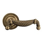 Privacy Equestre Right Handed Door Lever in Antique Brass