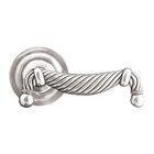 Privacy Equestre Right Handed Door Lever in Polished Silver