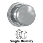 Impresa Single Dummy Door Knob in Bright Chrome
