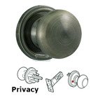 Impresa Privacy Door Knob in Antique Brass