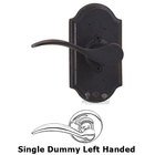 Left Handed Single Dummy Lever - Premiere Plate with Carlow Door Lever in Oil Rubbed Bronze