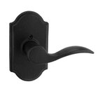 Right Handed Single Dummy Lever - Premiere Plate with Carlow Door Lever in Black