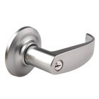 Keyed Pacific Beach Lever in Satin Chrome