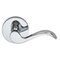 Prodigy by Omnia - Right Handed Double Dummy Wave Lever with Modern Rose in Polished Chrome