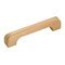 Richelieu Hardware - Eclectic Expression - 3 3/4" Centers Squared End Wood Handle in Maple Natural